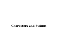 Charcater and Strings.ppt